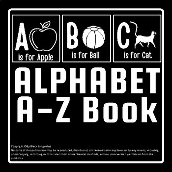 Preview of ABC ALPHABET HIGH CONTRAST BABY BOOK