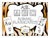 ABC ASL Animal Flashcards through the Alphabet teaching Si