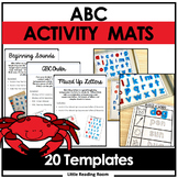ABC Activity Mats for Letter Sorting, Sound Matching, and 