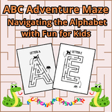 ABC Adventure Maze, Navigating the Alphabet with Fun for Kids.