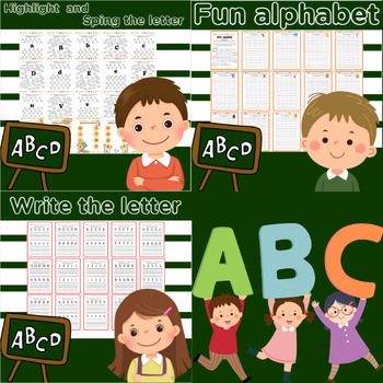 Preview of Preschool ABC Adventures: Exciting Alphabet Learning Worksheets