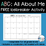 ABC- All About Me Ice-breaker Get to Know You Freebie