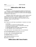 ABC Alliteration Book Project