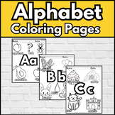 ABC Alphabet Coloring Pages (Easy Morning Work or Sub Plans!)