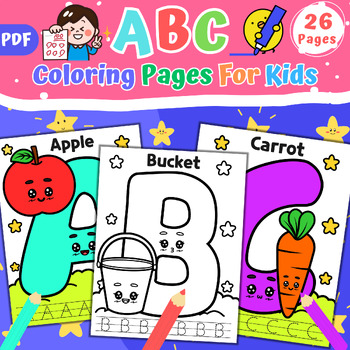 ABC BIG & JUMBO Coloring Book for Toddlers: An Alphabet Toddler