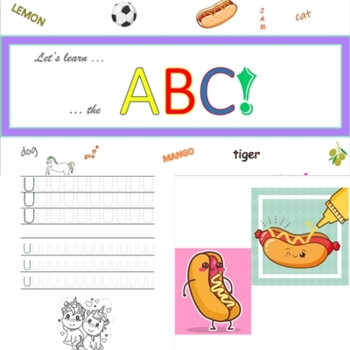 Preview of ABC Alphabet Tracing ESL EFL for Kids | workbook | worksheets