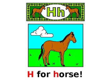 ABC Alphabet: Letter H PowerPoint Teaching and Games - Distance Learning