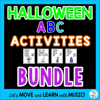 Preview of ABC Alphabet Letter Recognition, Sequencing, Activities BUNDLE: {Halloween}