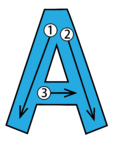 ABC Alphabet Letter Stroke Order Card Set