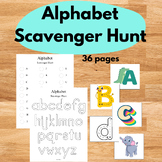 ABC Alphabet Scavenger Hunt Letter Recognition, Uppercase 
