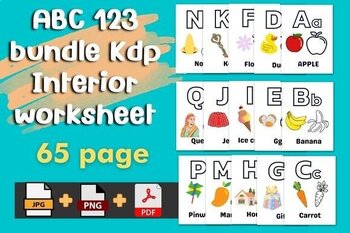 Preview of ABC Alphabet Tracing Coloring Worksheet