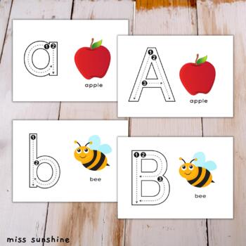 ABC Alphabet Tracing Letters Flashcards Learning Play Dough Mat Toddler ...