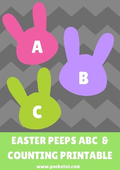 Preview of ABC Alphabet and Number Bunnies