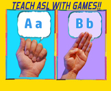 Teach ABCs in ASL via Go Fish, Old Maid, & Memory! Sign la
