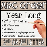 ABC Alphabetical Order Year Long - 2nd Letter