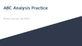 ABC Analysis & Functions of Behavior Training #2