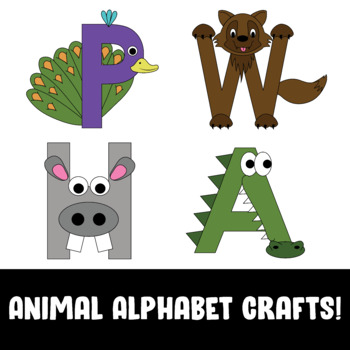 ABC Animal Craft by Resource Ninja | Teachers Pay Teachers