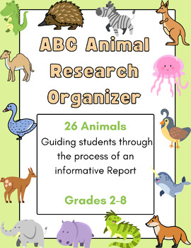 Preview of ABC Animal Research Organizer