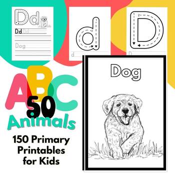 Preview of ABC Animals in the Bible Primary Printables