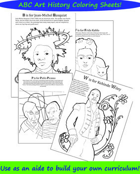 Kandinsky Coloring Worksheets Teaching Resources Tpt