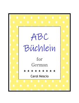 Preview of ABC Büchlein For German ~ German Recruiting ~ German Alphabet