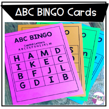 ABC BINGO Cards by Suzanne's Plans | TPT