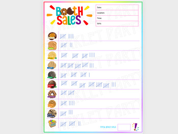 ABC Girl Scout Cookie Tasting Taste Test Testing Sheet Printable Smart Baker  2024 Adventureful Trefoils (Download Now) 