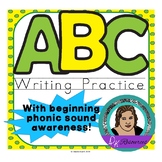 ABC Beginner Writer’s Worksheets - Practice Writing All 26