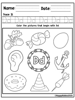 ABC Beginning Sound Coloring Worksheets by Simran Store | TPT
