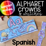 ABC Crowns and Watches Beginning Sounds - Spanish Crowns