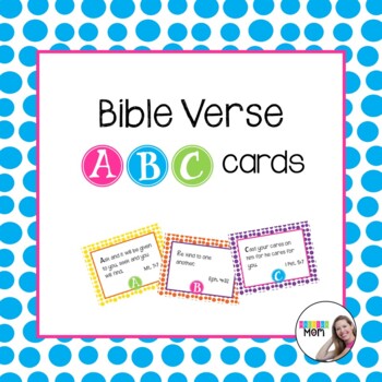 Preview of ABC Bible Memory Verse Cards & Handwriting
