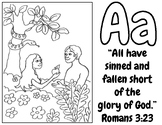 ABC Bible Verse Color Pages