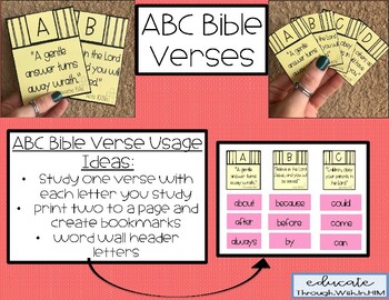 Preview of ABC Bible Verses