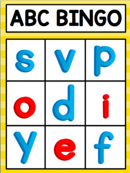 ABC Bingo by Heather Altieri | Teachers Pay Teachers