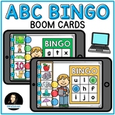 ABC Bingo Boom Cards for Digital Distance Learning with Audio