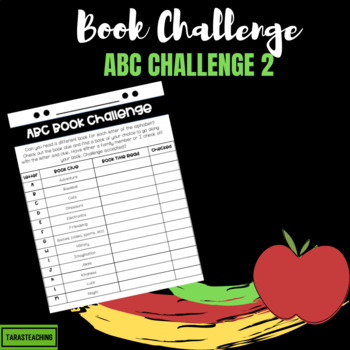 ABC Book Challenge 2 by Tara s Classroom TPT