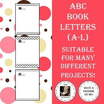 Preview of ABC Book Letter Pages - A-L