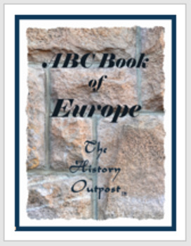 Preview of ABC Book of Europe Project Sheet with Rubric