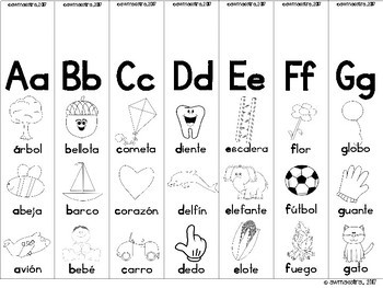 ABC Letter Bracelets Spanish - Pulseras del abecedario (sonidos inciales)