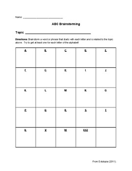 Abc Word Chart