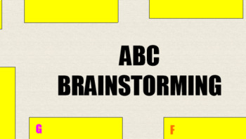 Preview of ABC Brainstorming Template
