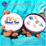 ABC CAPITAL LETTERS Matching Game SHOUT OUT; 3" & 5"; 31 p
