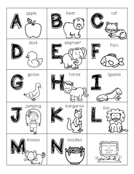 ABC Cards For At Home by Kinder-Garden of Literacy | TpT