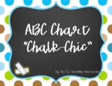 ABC Wall Posters / Chalk Theme/Zoo Animals/ Class Decor