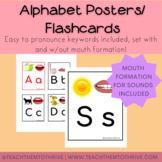 ABC Posters/Flashcards with Mouth Formation for Sounds!