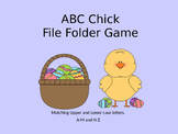 ABC Chick File Folder Game