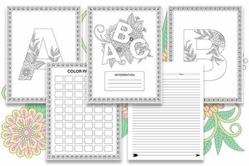 Preview of ABC Coloring Book Alphabet Coloring Page