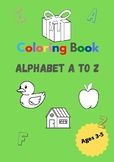 ABC Coloring Book: Color  Animals, Birds, Vehicles, Fruits