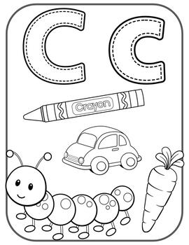 ABC Coloring Pages by Joyous Jangles