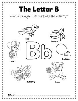 ABC Coloring Pages-Alphabet Activity Pages Letter A to Z Kindergarten ...